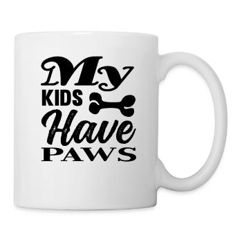 Mes enfants ont des pattes - Mug blanc - blanc - Droite