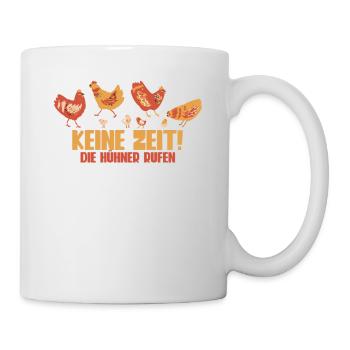 Huhn Hühner - Tasse - Weiß - Rechts