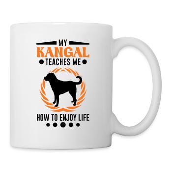 Mon Kangal m’apprend à profiter de la vie Kangal - Mug blanc - blanc - Droite