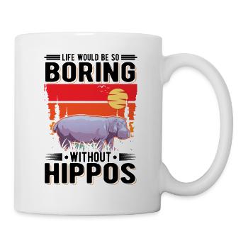 Hippo Gift Hippo Hippo Hippo - Mug - white - Right