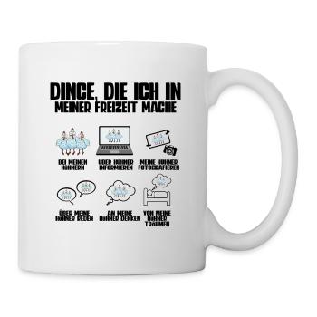 Huhn Hühner - Tasse - Weiß - Rechts