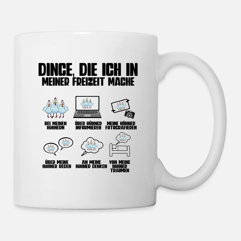 Huhn Hühner - Tasse - Weiß