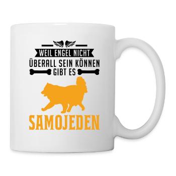 Samojede Engel Schlittenhund Samojeden - Tasse - Weiß - Rechts