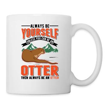 Otter Fischotter Seeotter - Tasse - Weiß - Rechts
