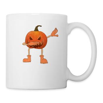 Halloween Dabbing Gruseliger Kürbis Jack O Lantern - Tasse - Weiß - Rechts