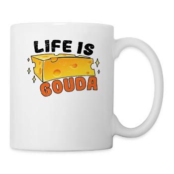 Käsefan Cheese Cheese lover Gouda Hard Cheese - Mug - white - Right
