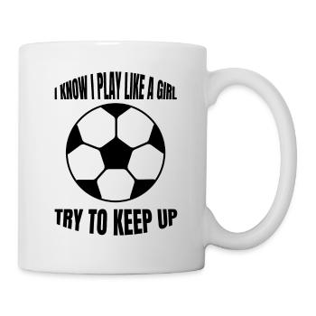 Football Girls Football Coach Woman Football Player - Mug - white - Right