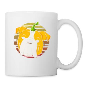 Bouledogue anglais Citrouille Halloween Thanksgiving - Mug blanc - blanc - Droite