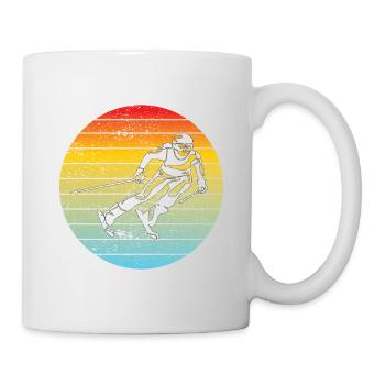 Wintersport Skifahrer Weihnachten Skifahren Ski - Tasse - Weiß - Rechts