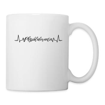 Laborant Herzschlag Physiklaborantin - Tasse - Weiß - Rechts