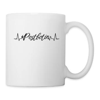 Postboten Herzschlag Postbote Postbotin - Tasse - Weiß - Rechts