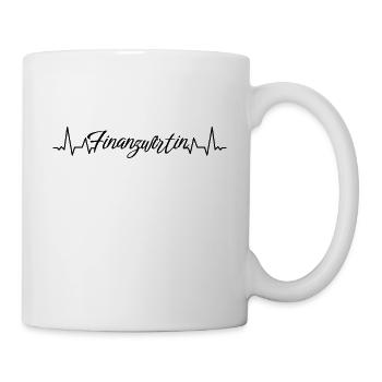 Finanzamt Herzschlag Finanzwirtin - Tasse - Weiß - Rechts