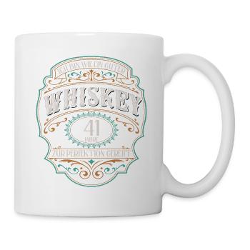 41 Jahre Ich bin wie guter Whisky 41. Geburtstag - Tasse - Weiß - Rechts