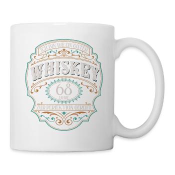 68 Jahre Ich bin wie guter Whisky 68. Geburtstag - Tasse - Weiß - Rechts