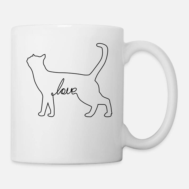 Katzen - Tasse - Weiß