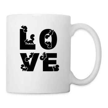 LOVE Squirrel Cute Squirrel Lover - Mug - white - Right