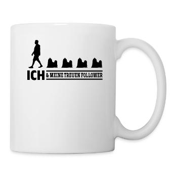 Hunde Followers Dog Love Hundebesitzer - Tasse - Weiß - Rechts