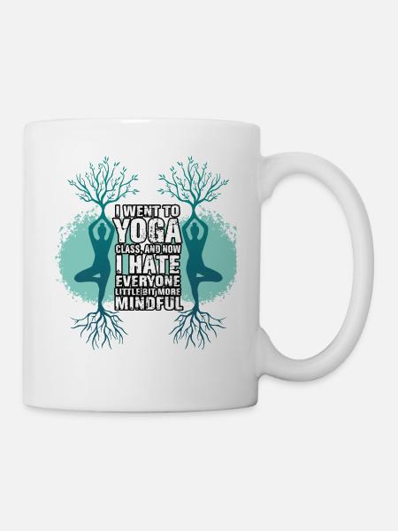 Yoga Funny Yoga Shirt Yoga Saying - Mug - white