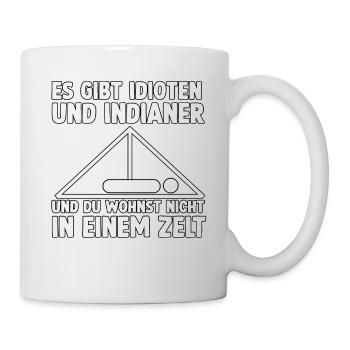 Camper und Camping Outfit lustiger Camper Spruch - Tasse - Weiß - Rechts