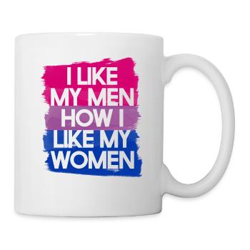 LGBT Rainbow Gay Pride Homo Lesbian Gay - Mug - white - Right