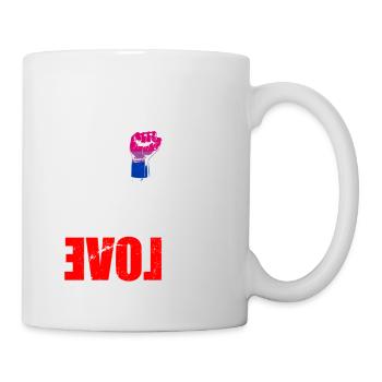 LGBT Rainbow Gay Pride Homo Lesbian Gay - Mug - white - Right