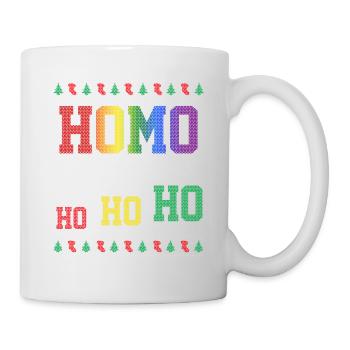 LGBT Rainbow Gay Pride Homo Lesbian Gay - Mug - white - Right
