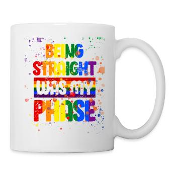 LGBT Rainbow Gay Pride Homo Lesbian Gay - Mug - white - Right