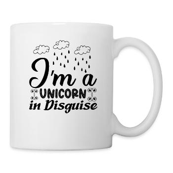 I am a unicorn in disguise Unicorn - Mug - white - Right