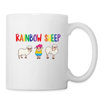 LGBT Rainbow Gay Pride Homo Lesbian Gay - Mug - white - Right