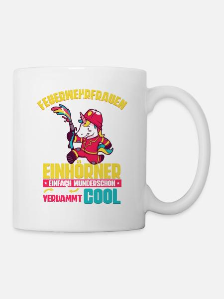 Feuerwehrfrauen Feuerwehrfrau - Tasse - Weiß