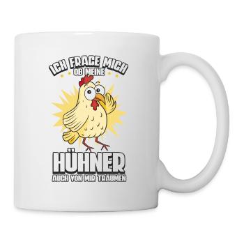 Huhn Hühner - Tasse - Weiß - Rechts