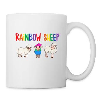 LGBT Rainbow Gay Pride Homo Lesbian Gay - Mug - white - Right