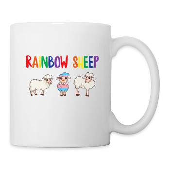 LGBT Rainbow Gay Pride Homo Lesbian Gay - Mug - white - Right
