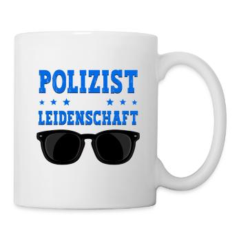 Polizist Polizei - Tasse - Weiß - Rechts