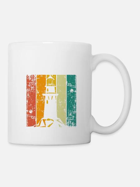 Sylt Leuchtturm - Tasse - Weiß