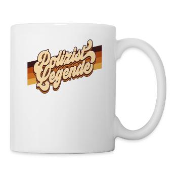 Polizist Polizei - Tasse - Weiß - Rechts