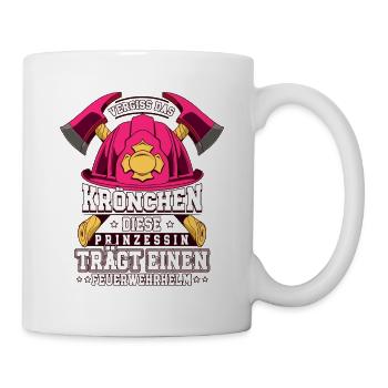 Vergiss Das Krönchen Diese Prinzessin Trägt - Tasse - Weiß - Rechts