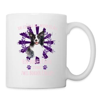Zwei Border Collie sind besser - Tasse - Weiß - Rechts