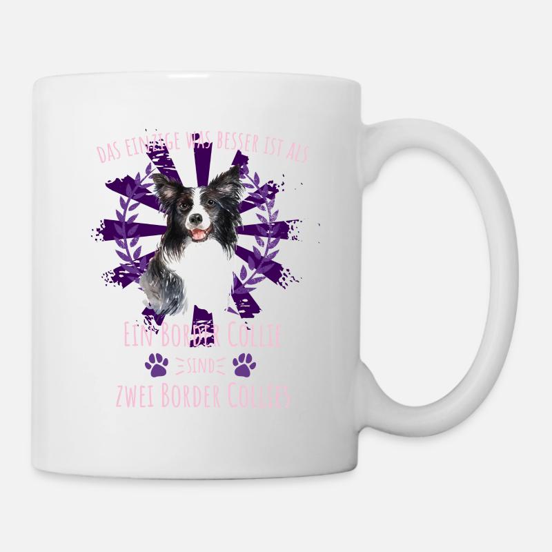 Zwei Border Collie sind besser - Tasse - Weiß