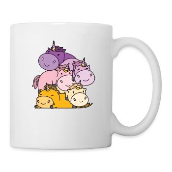 Trixic Flag Pride LGBTQ süße Einhorn - Tasse - Weiß - Rechts