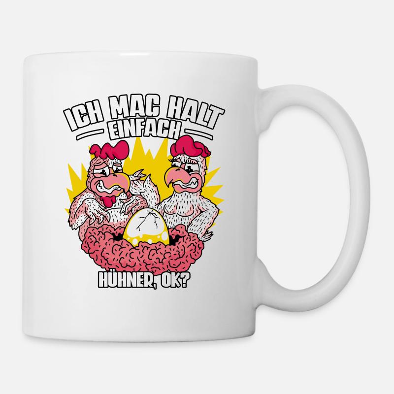 Huhn Hühner - Tasse - Weiß