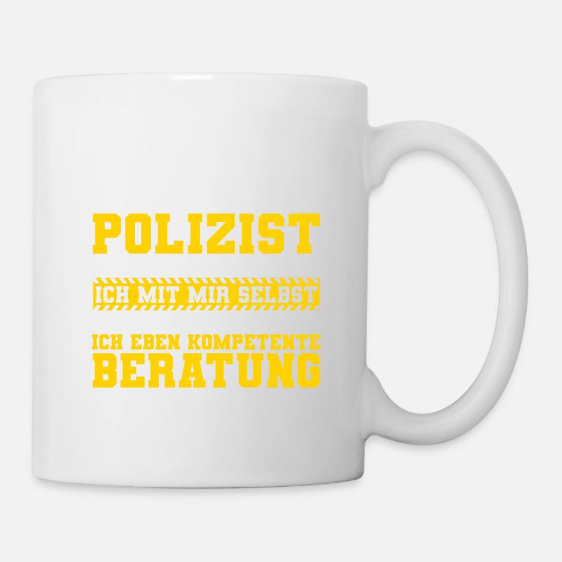Ich Bin Polizist Polizei - Tasse - Weiß