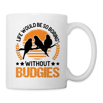 Cadeau perruche Welli Cockatiel - Mug blanc - blanc - Droite