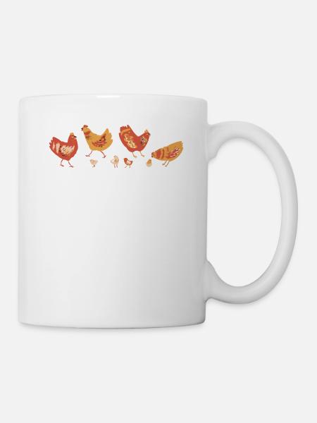 Huhn Hühner - Tasse - Weiß