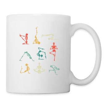 Funny Halloween Party Meditator Fan Scary Yoga - Mug - white - Right