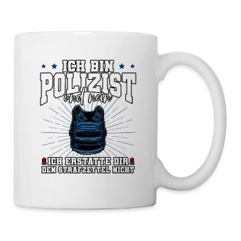 Ich Bin Polizist Polizei - Tasse - Weiß - Rechts