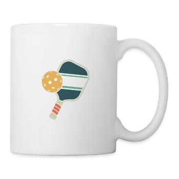 Respektiere das Pickleball Funny Paddle Pickleball Wortspiel - Tasse - Weiß - Rechts