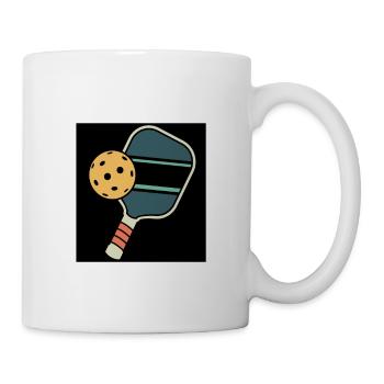 Respektiere den Pickleball Funny Paddle Pickleball Fun - Tasse - Weiß - Rechts