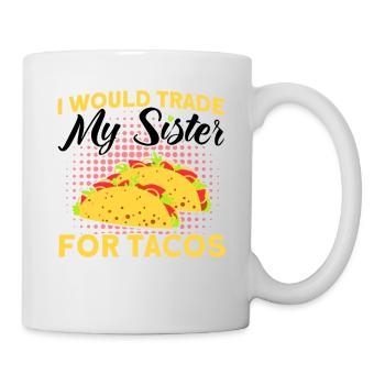 Taco Tacos Mexicain Fast Food Cadeau - Mug blanc - blanc - Droite