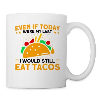 Taco Tacos Mexicain Fast Food Cadeau - Mug blanc - blanc - Droite